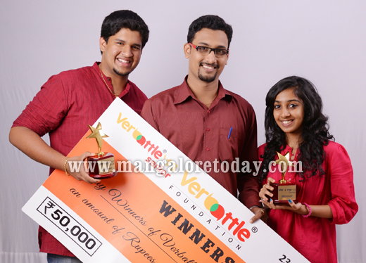 Aloysius students Vaishnavi, Vaibhav win Verbattles Seniors championship